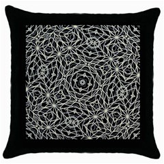 Polygons Pattern Print Throw Pillow Cases (black)