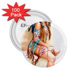 Indian 17 2.25  Buttons (100 pack)  Front