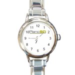 Logo Med Round Italian Charm Watch