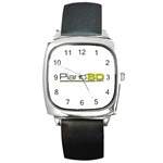 Logo Med Square Metal Watch