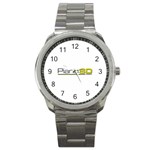 Logo Med Sport Metal Watch