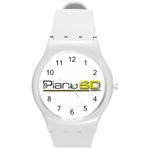 Logo Med Round Plastic Sport Watch (M) Front