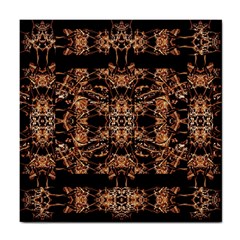 Dark Ornate Abstract  Pattern Tile Coasters by dflcprints