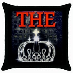 The King Throw Pillow Case (black) by SugaPlumsEmporium