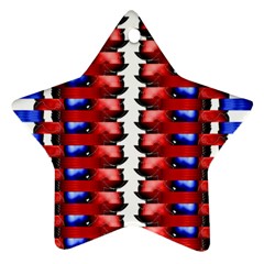 The Patriotic Flag Star Ornament (two Sides)  by SugaPlumsEmporium