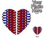 The Patriotic Flag Multi-purpose Cards (Heart)  Front 54