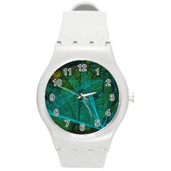 Weathered Round Plastic Sport Watch (m) by SugaPlumsEmporium
