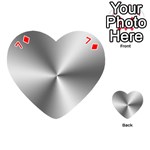 Shiny Metallic Silver Playing Cards 54 (Heart)  Front - Diamond7