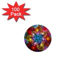 Spirals And Curlicues 1  Mini Magnets (100 pack)  Front
