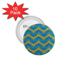 Blue And Yellow 1 75  Buttons (10 Pack)