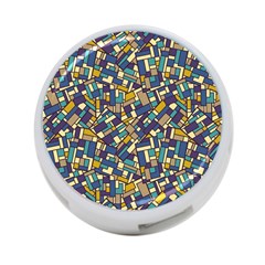 Pastel Tiles 4-port Usb Hub (two Sides) 