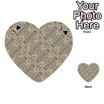 Cobblestone Geometric Texture Playing Cards 54 (Heart)  Front - Spade3