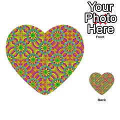 Modern Colorful Geometric Multi-purpose Cards (heart) 
