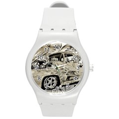 Old Ford Pick Up Truck  Round Plastic Sport Watch (m)