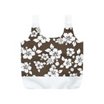 Sepia Hawaiian Full Print Recycle Bags (S)  Back