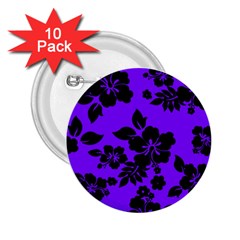 Violet Dark Hawaiian 2 25  Buttons (10 Pack) 