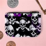 Purple Haze Skull And Crossbones  Coin Change Purse Back