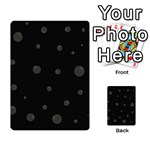 Gray bubbles Multi-purpose Cards (Rectangle)  Back 35