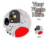 Playful abstraction Playing Cards 54 (Round)  Back