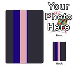 Purple, pink and gray lines Multi-purpose Cards (Rectangle)  Back 34