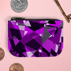 Purple Broken Glass Mini Coin Purses