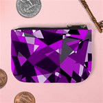 Purple broken glass Mini Coin Purses Back