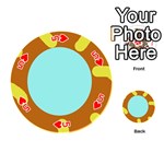 Abstract sun Playing Cards 54 (Round)  Front - Heart5