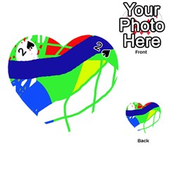 Colorful Abstraction Playing Cards 54 (heart) 