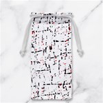 red, white and black pattern Jewelry Bags Back