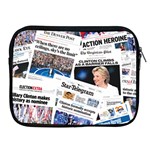 Hillary 2016 Historic Newspaper Collage Apple iPad 2/3/4 Zipper Cases Front
