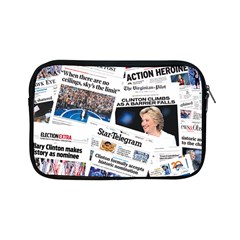 Hillary 2016 Historic Newspaper Collage Apple Ipad Mini Zipper Cases by blueamerica