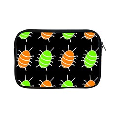 Green And Orange Bug Pattern Apple Ipad Mini Zipper Cases by Valentinaart