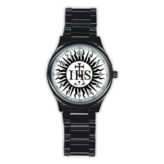Society Of Jesus Logo (jesuits) Stainless Steel Round Watch by abbeyz71