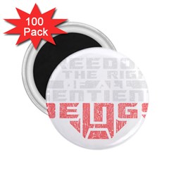 Freedom Is The Right Grunge 2 25  Magnets (100 Pack) 
