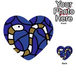 Green snake Multi-purpose Cards (Heart)  Back 35