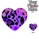 Purple abstract decor Playing Cards 54 (Heart)  Front - Joker2