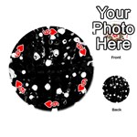Black dream  Playing Cards 54 (Round)  Front - Heart6