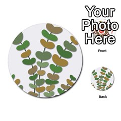 Green Decorative Plant Multi-purpose Cards (round) 