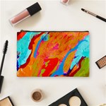 Orange Swirl Cosmetic Bag (Medium) Front
