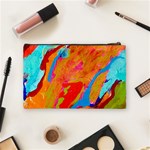 Orange Swirl Cosmetic Bag (Medium) Back