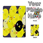 Yellow flock Multi-purpose Cards (Rectangle)  Back 35