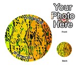Gentle yellow abstract art Playing Cards 54 (Round)  Front - Joker1