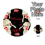 Halloween mummy party Playing Cards 54 (Round)  Front - Heart10
