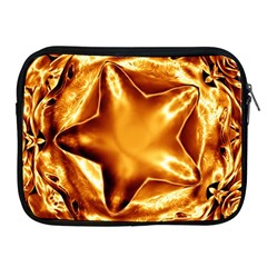Elegant Gold Copper Shiny Elegant Christmas Star Apple Ipad 2/3/4 Zipper Cases by yoursparklingshop