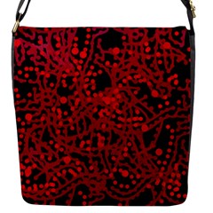 Red Emotion Flap Messenger Bag (s) by Valentinaart