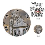 Exterior Facade Antique Colonial Church Olinda Brazil Playing Cards 54 (Round)  Front - Spade5
