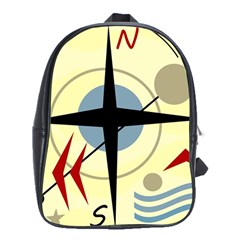Compass 3 School Bags (xl)  by Valentinaart