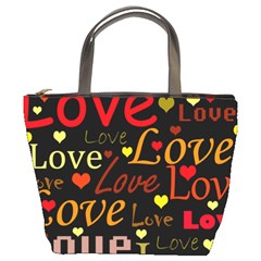 Love Pattern 3 Bucket Bags by Valentinaart