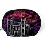 Fantasy Tropical Cityscape Aerial View Accessory Pouches (Medium)  Back