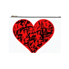 Valentine Hart Cosmetic Bag (large)  by Valentinaart